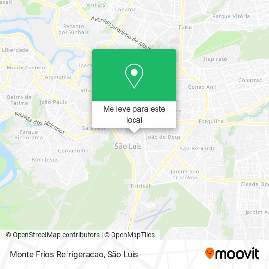 Monte Frios Refrigeracao mapa