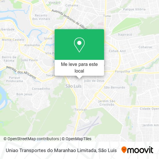 Uniao Transportes do Maranhao Limitada mapa