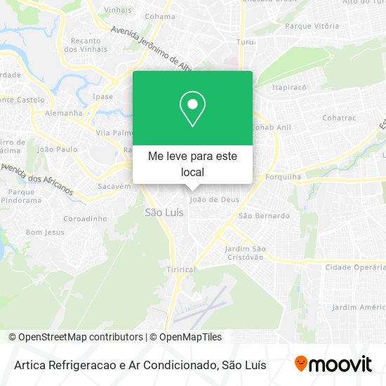 Artica Refrigeracao e Ar Condicionado mapa