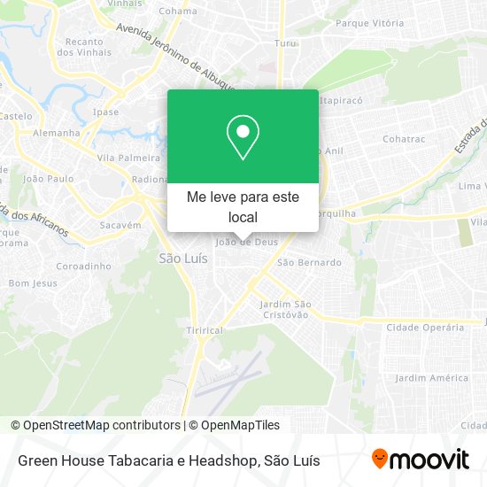 Green House Tabacaria e Headshop mapa