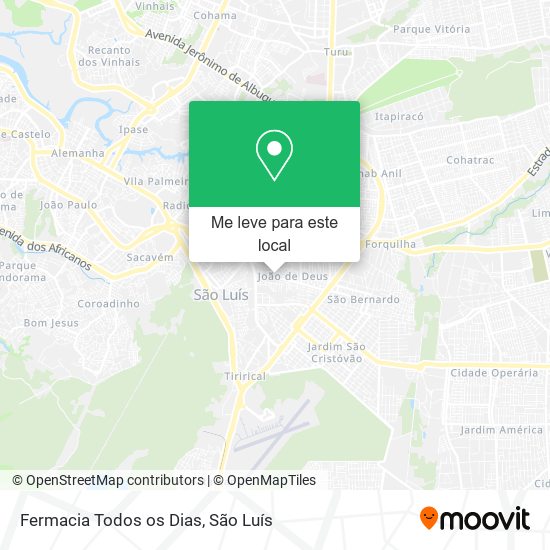Fermacia Todos os Dias mapa