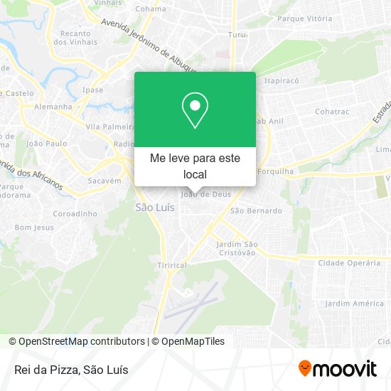 Rei da Pizza mapa