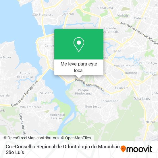 Cro-Conselho Regional de Odontologia do Maranhão mapa