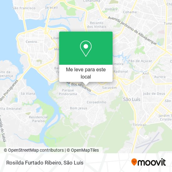 Rosilda Furtado Ribeiro mapa