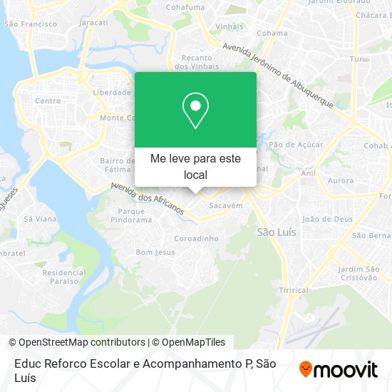 Educ Reforco Escolar e Acompanhamento P mapa