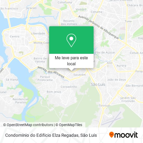 Condomínio do Edifício Elza Regadas mapa