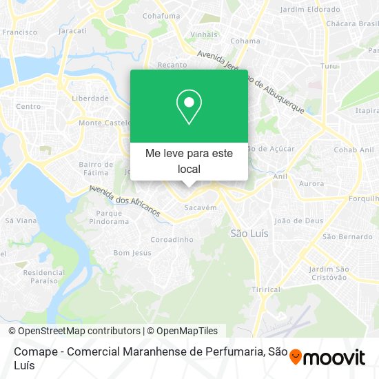 Comape - Comercial Maranhense de Perfumaria mapa