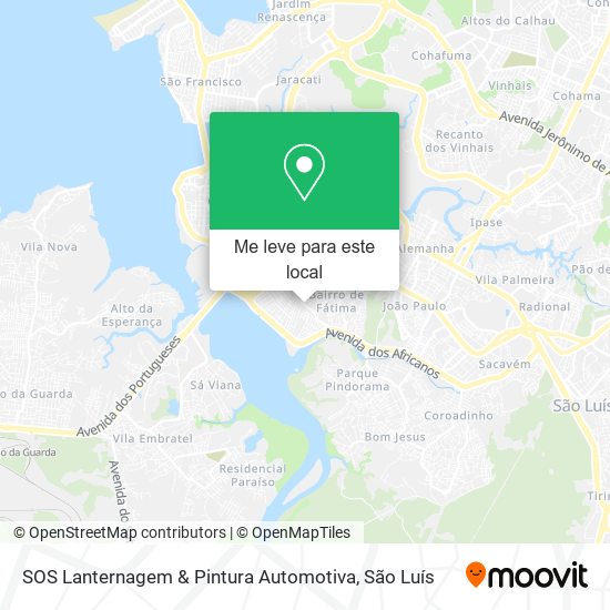 SOS Lanternagem & Pintura Automotiva mapa