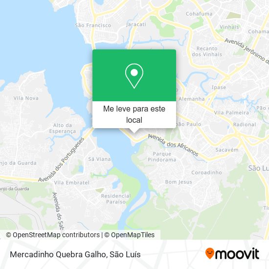 Mercadinho Quebra Galho mapa