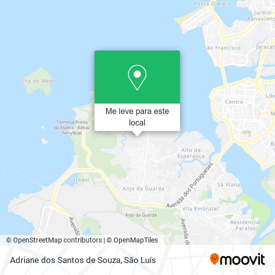 Adriane dos Santos de Souza mapa