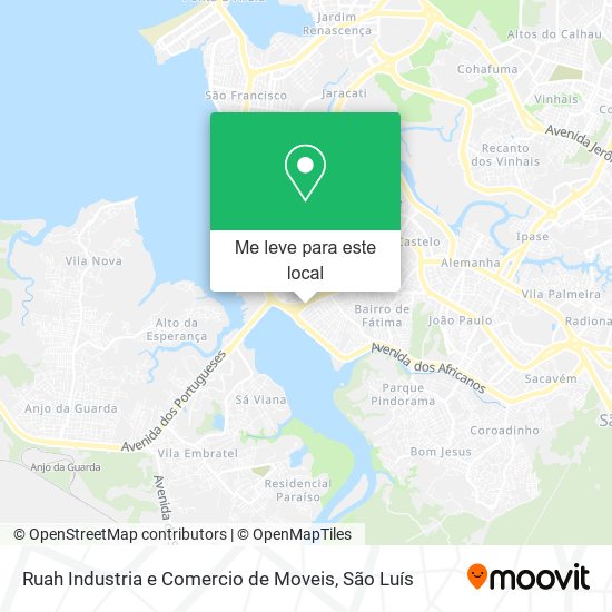 Ruah Industria e Comercio de Moveis mapa