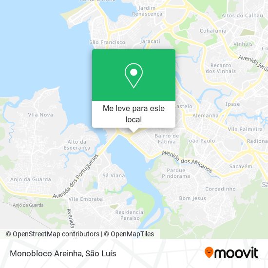 Monobloco Areinha mapa