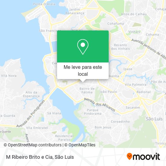 M Ribeiro Brito e Cia mapa
