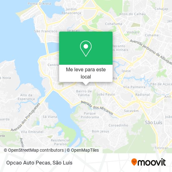 Opcao Auto Pecas mapa