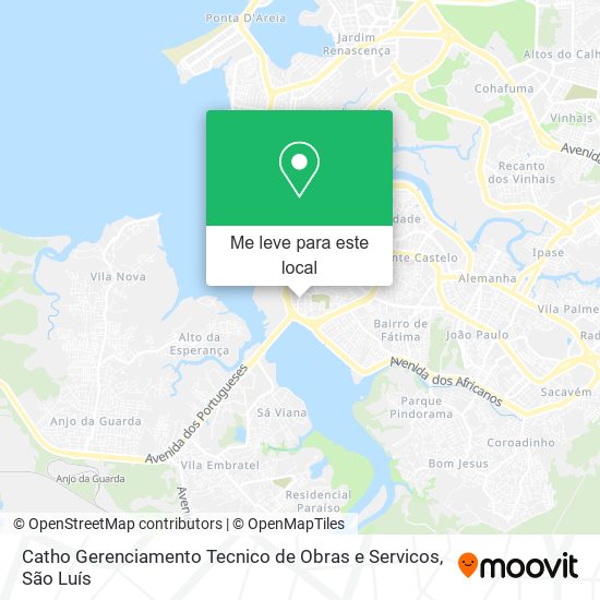 Catho Gerenciamento Tecnico de Obras e Servicos mapa