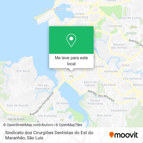 Sindicato dos Cirurgiões Dentistas do Est do Maranhão mapa