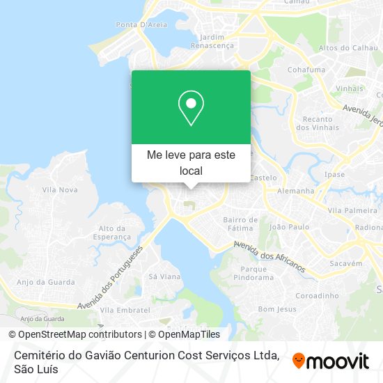 Cemitério do Gavião Centurion Cost Serviços Ltda mapa