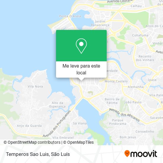 Temperos Sao Luis mapa