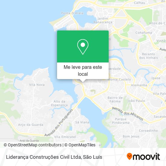 Liderança Construções Civil Ltda mapa