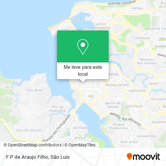 F P de Araujo Filho mapa