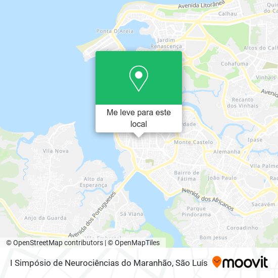 I Simpósio de Neurociências do Maranhão mapa