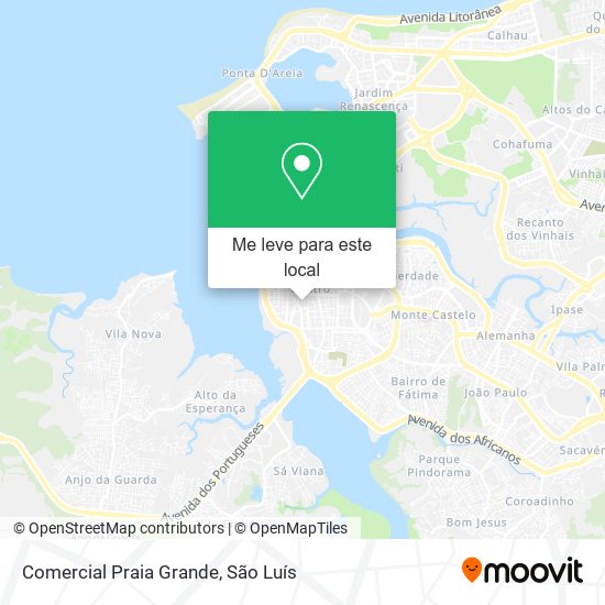 Comercial Praia Grande mapa