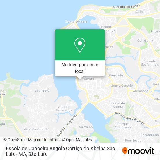 Escola de Capoeira Angola Cortiço do Abelha São Luis - MA mapa