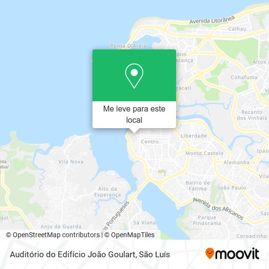 Auditório do Edifício João Goulart mapa