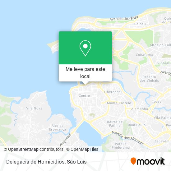 Delegacia de Homicídios mapa