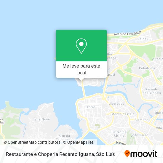 Restaurante e Choperia Recanto Iguana mapa