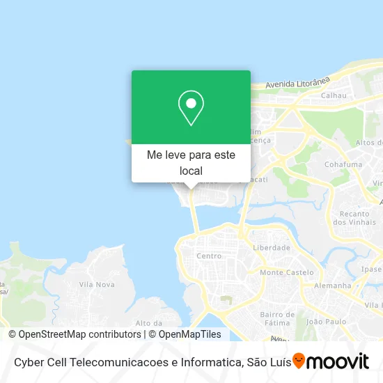 Cyber Cell Telecomunicacoes e Informatica mapa