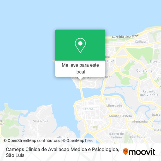 Cameps Clinica de Avaliacao Medica e Psicologica mapa