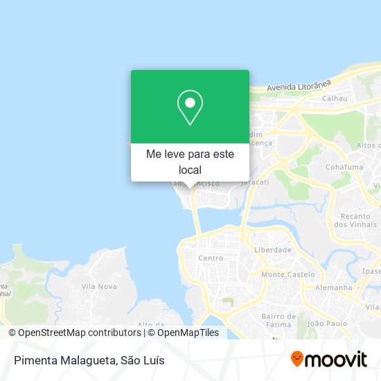 Pimenta Malagueta mapa