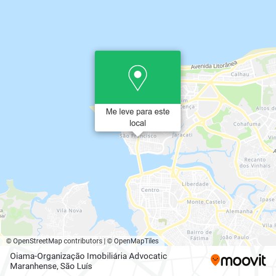 Oiama-Organização Imobiliária Advocatic Maranhense mapa
