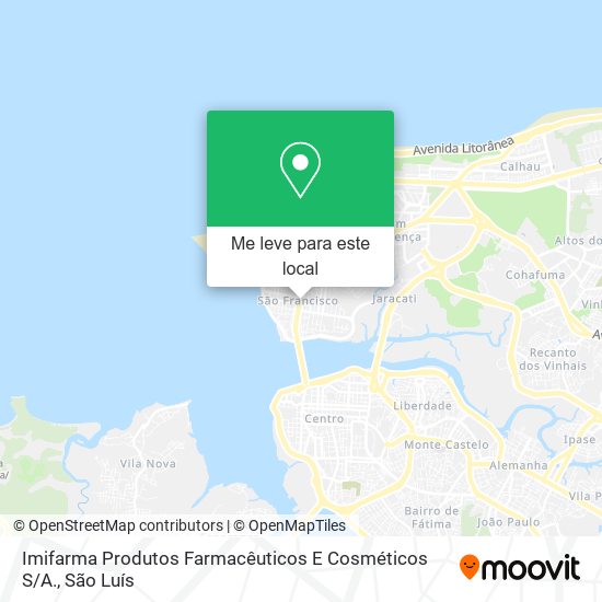 Imifarma Produtos Farmacêuticos E Cosméticos S / A. mapa