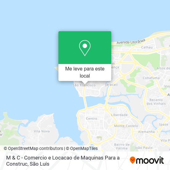 M & C - Comercio e Locacao de Maquinas Para a Construc mapa