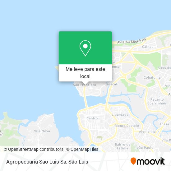 Agropecuaria Sao Luis Sa mapa