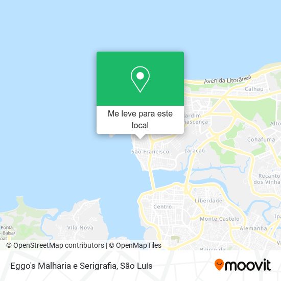 Eggo's Malharia e Serigrafia mapa