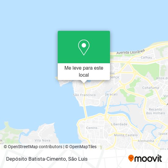 Depósito Batista-Cimento mapa