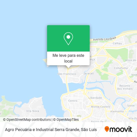 Agro Pecuária e Industrial Serra Grande mapa