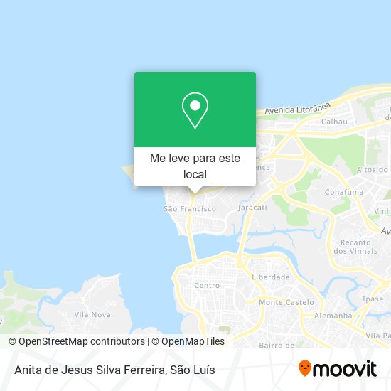 Anita de Jesus Silva Ferreira mapa