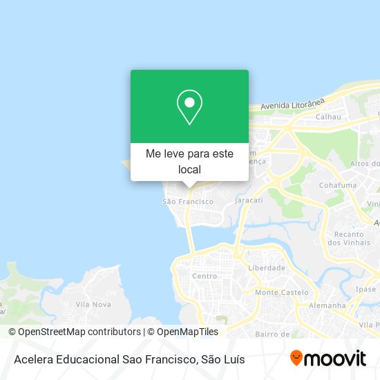 Acelera Educacional Sao Francisco mapa