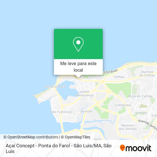 Açaí Concept - Ponta do Farol - São Luís / MA mapa