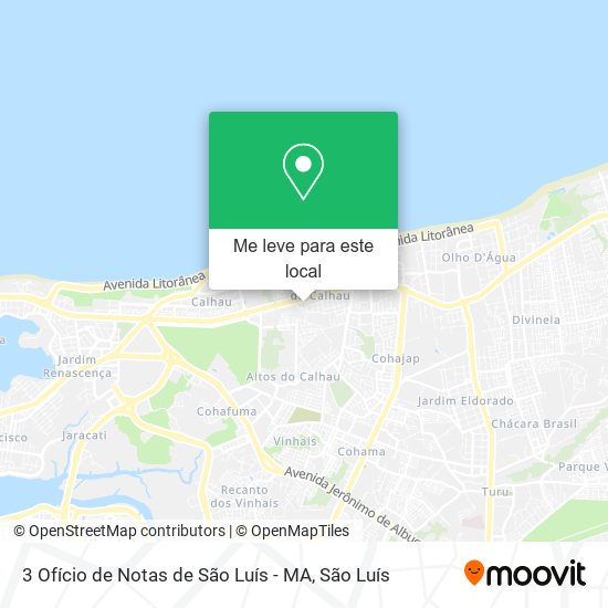 3 Ofício de Notas de São Luís - MA mapa