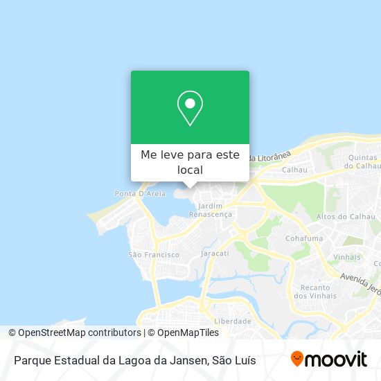 Parque Estadual da Lagoa da Jansen mapa