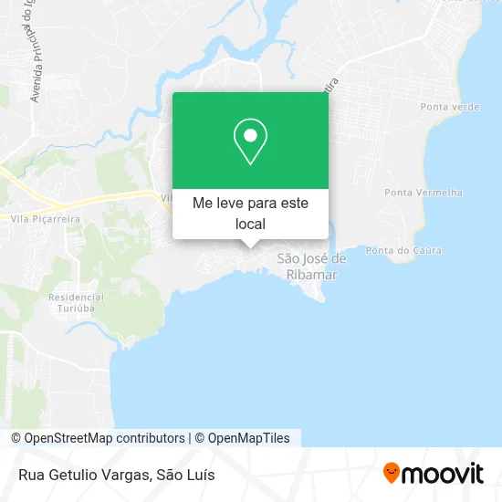 Rua Getulio Vargas mapa