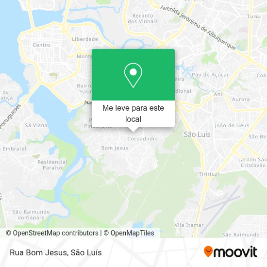 Rua Bom Jesus mapa