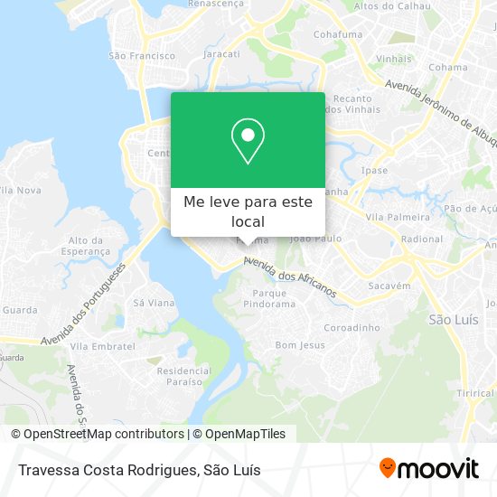 Travessa Costa Rodrigues mapa