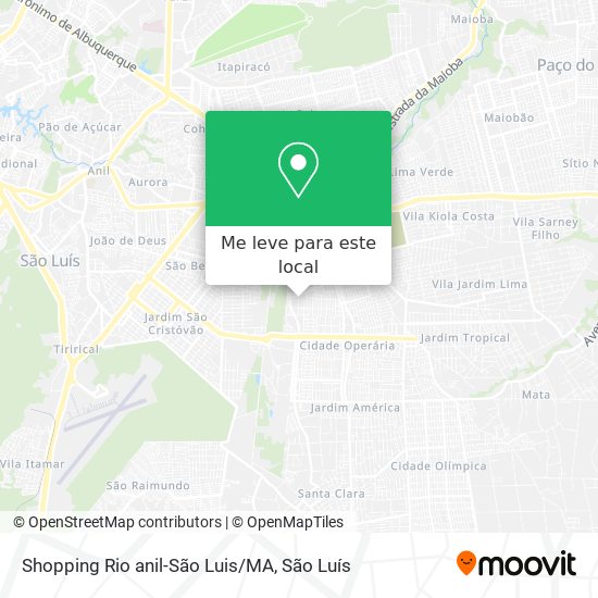 Shopping Rio anil-São Luis/MA mapa