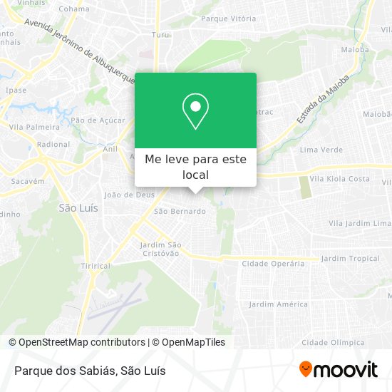 Parque dos Sabiás mapa